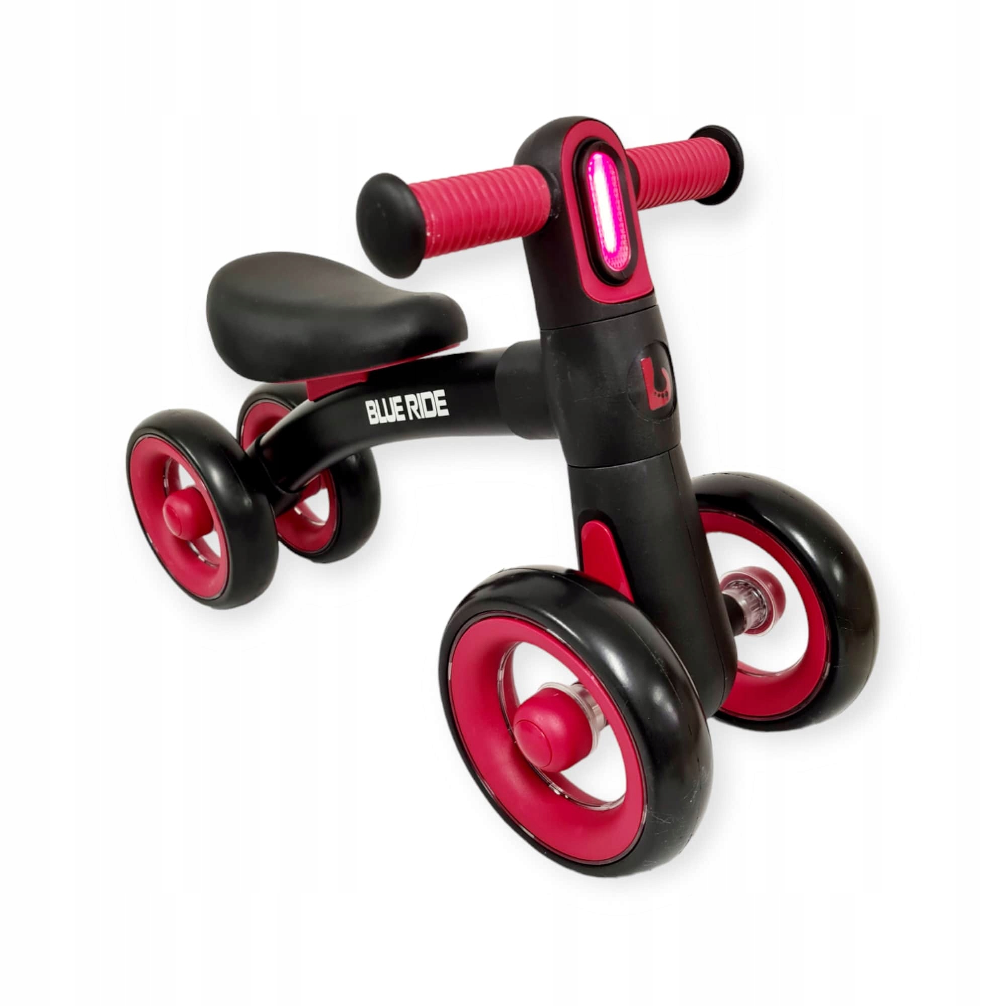 Rowerek biegowy na roczek Ari jeździk lampka czarny czerwony