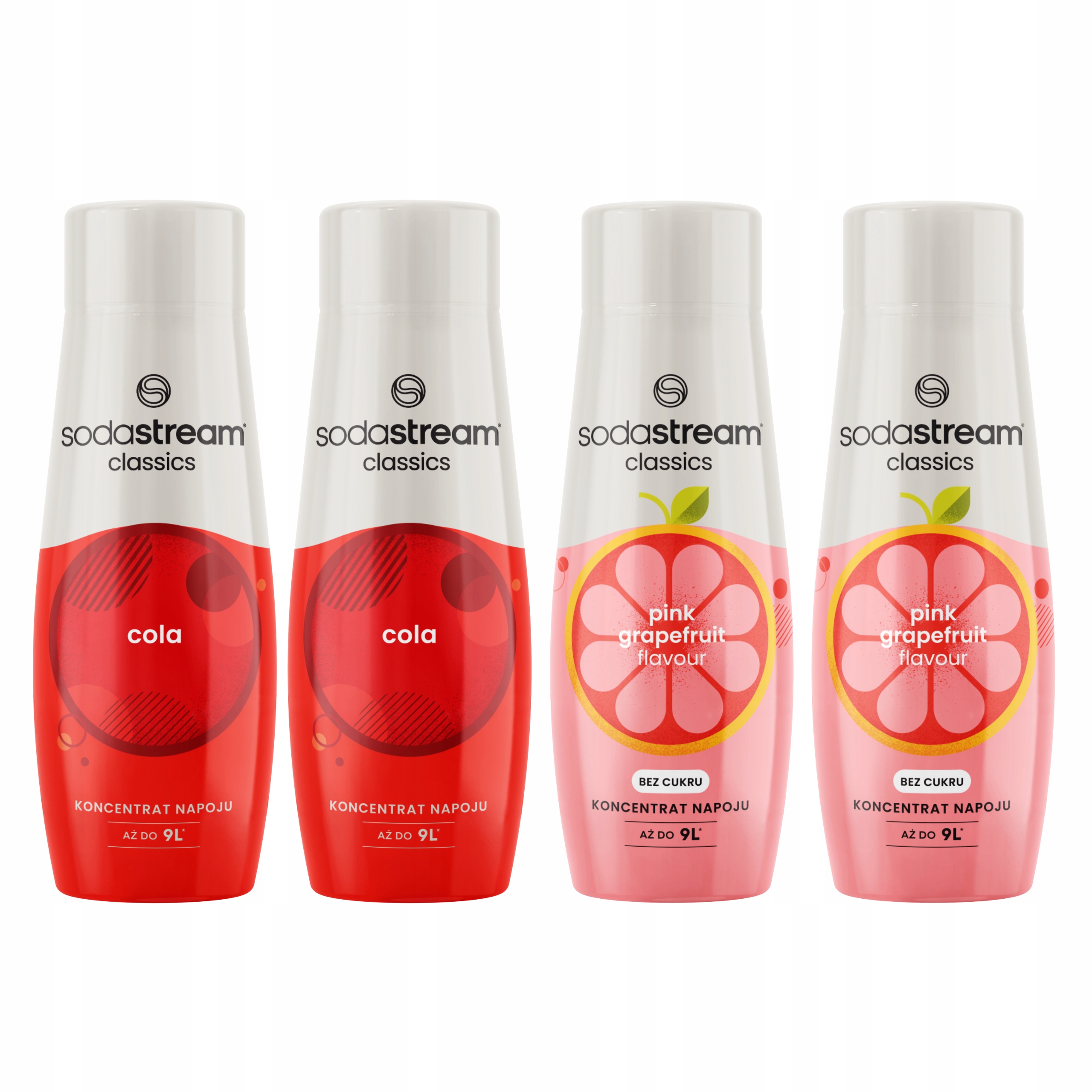 SodaStream Sada 4 koncentrátů 440 ml pro perlivou vodu Cola+Grapefruit