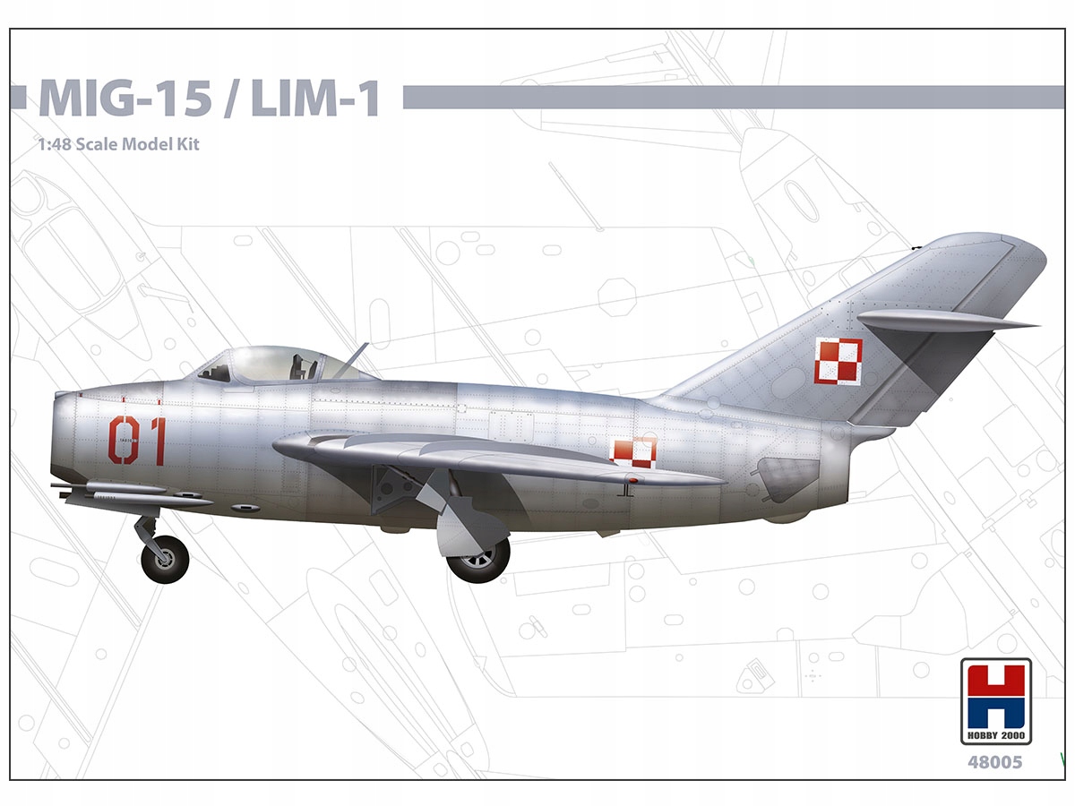 Letadlo MiG-15/Lim-1 model 48005 Hobby 2000