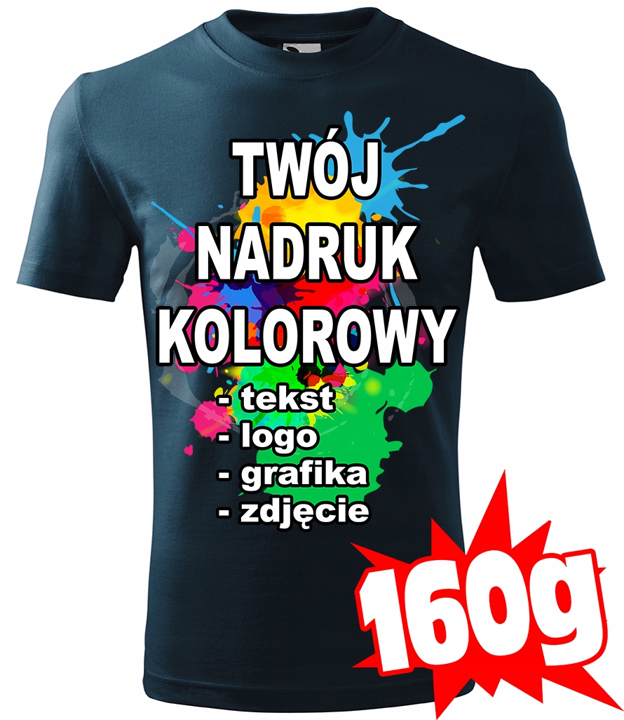 

Koszulka Z Własnym Nadrukiem męska L u02