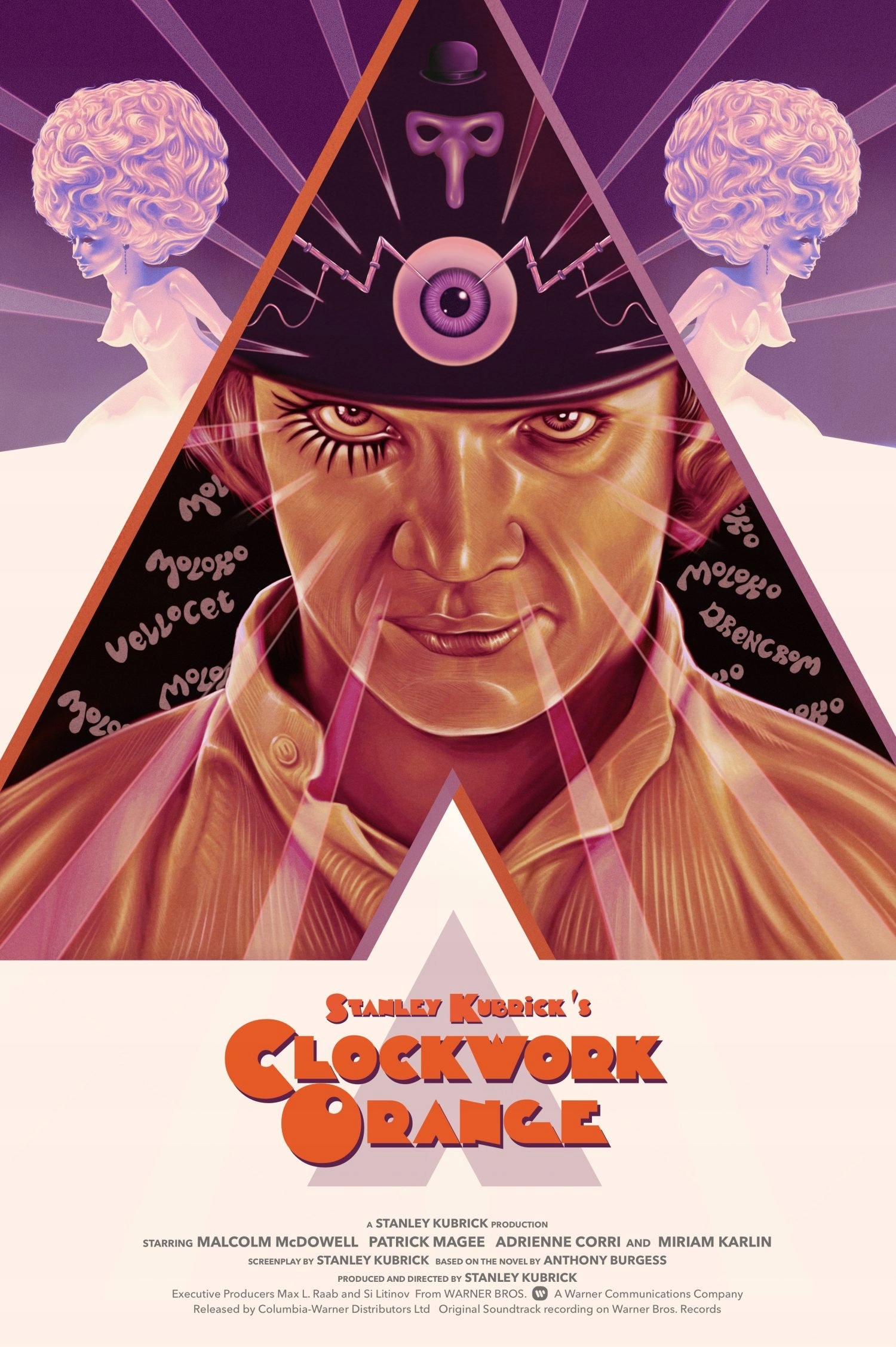 Mechaniczna Pomarańcza Plakat Filmowy XXL 84x126