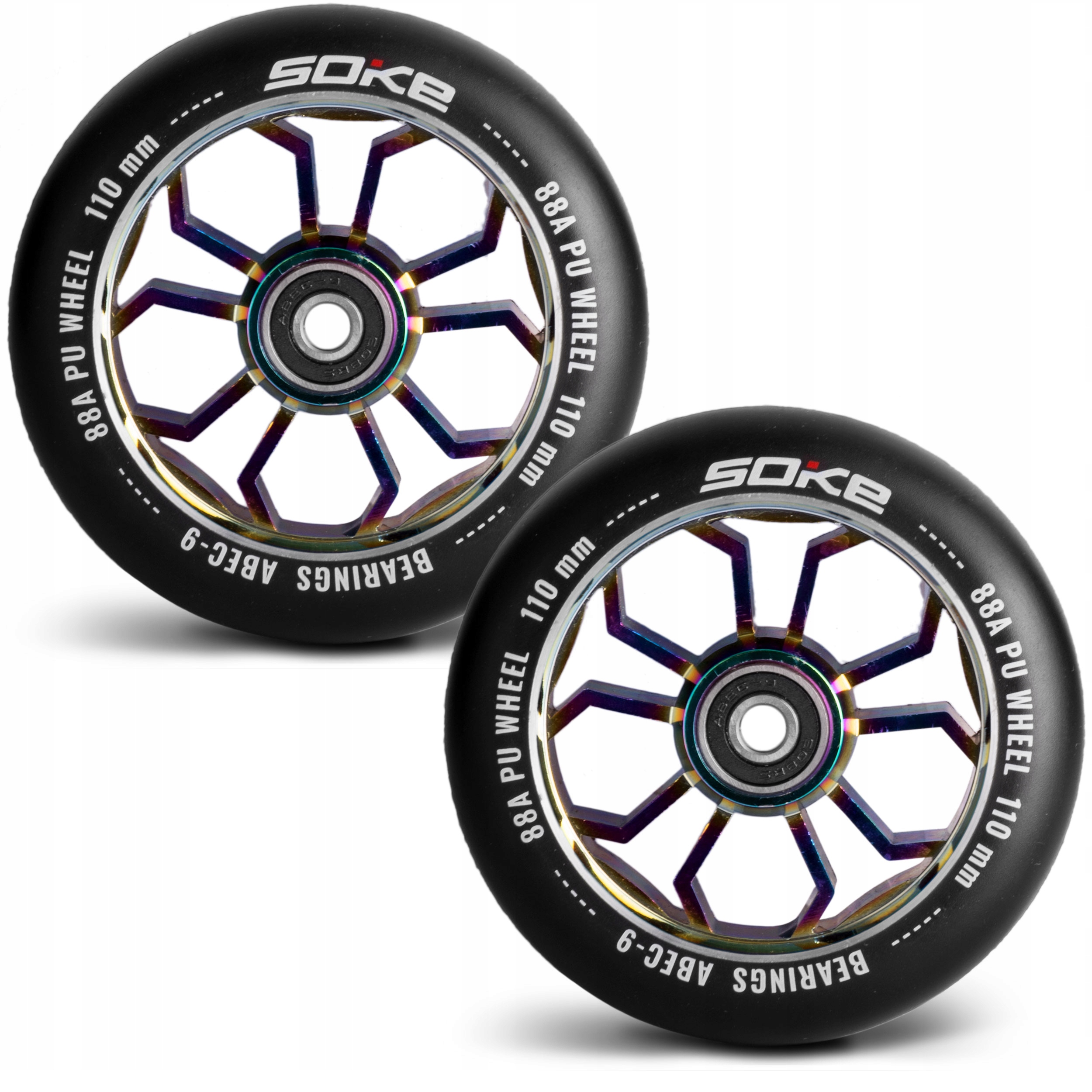 Kolečka Pro Freestyle Koloběžku 110mm ABEC-9 Soke