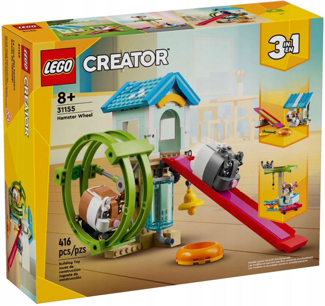 LEGO 31155 CREATOR 3w1 Kołowrotek dla chomików NOWE