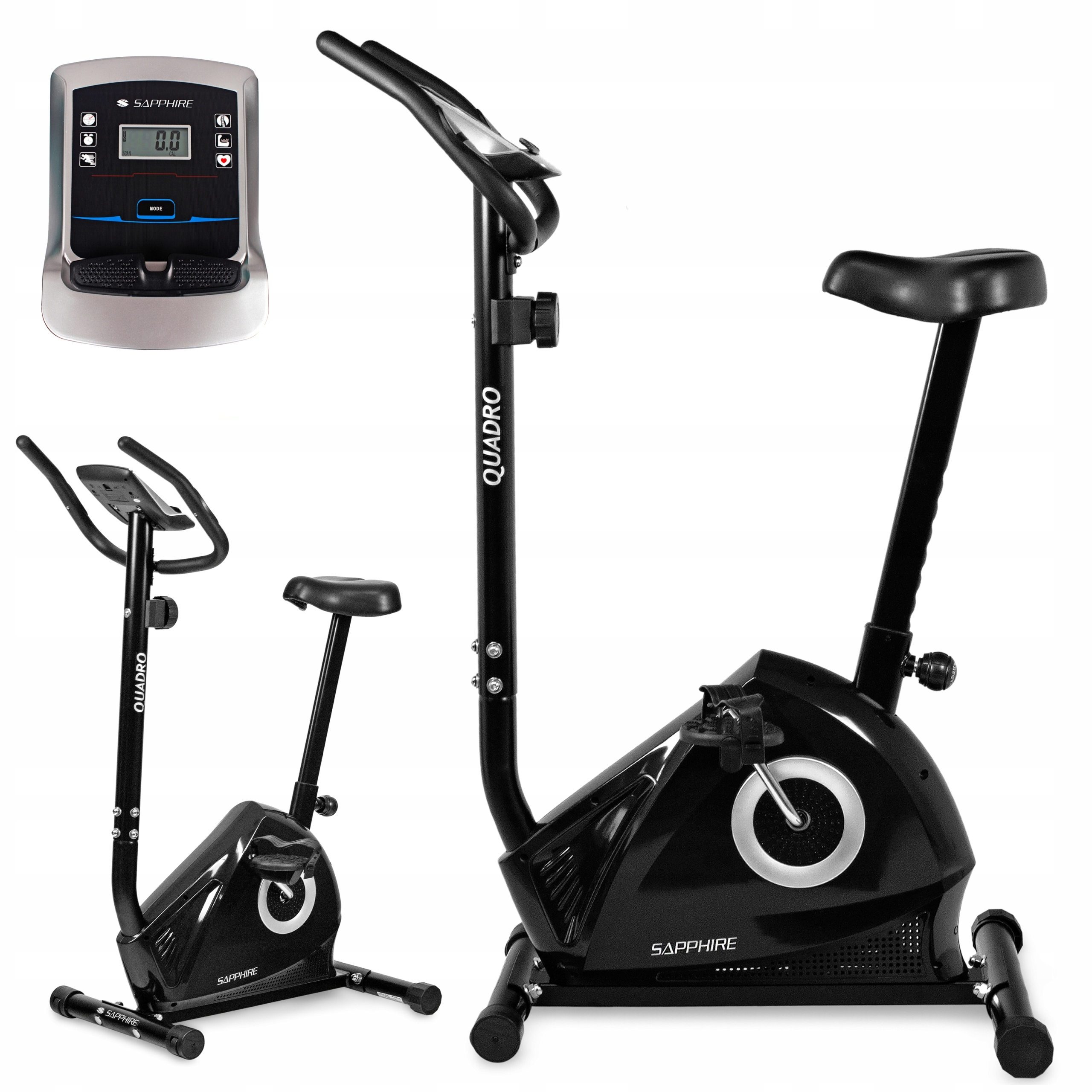 Rower stacjonarny magnetyczny Quadro rowerek Treningowy do ćwiczeń Sapphire