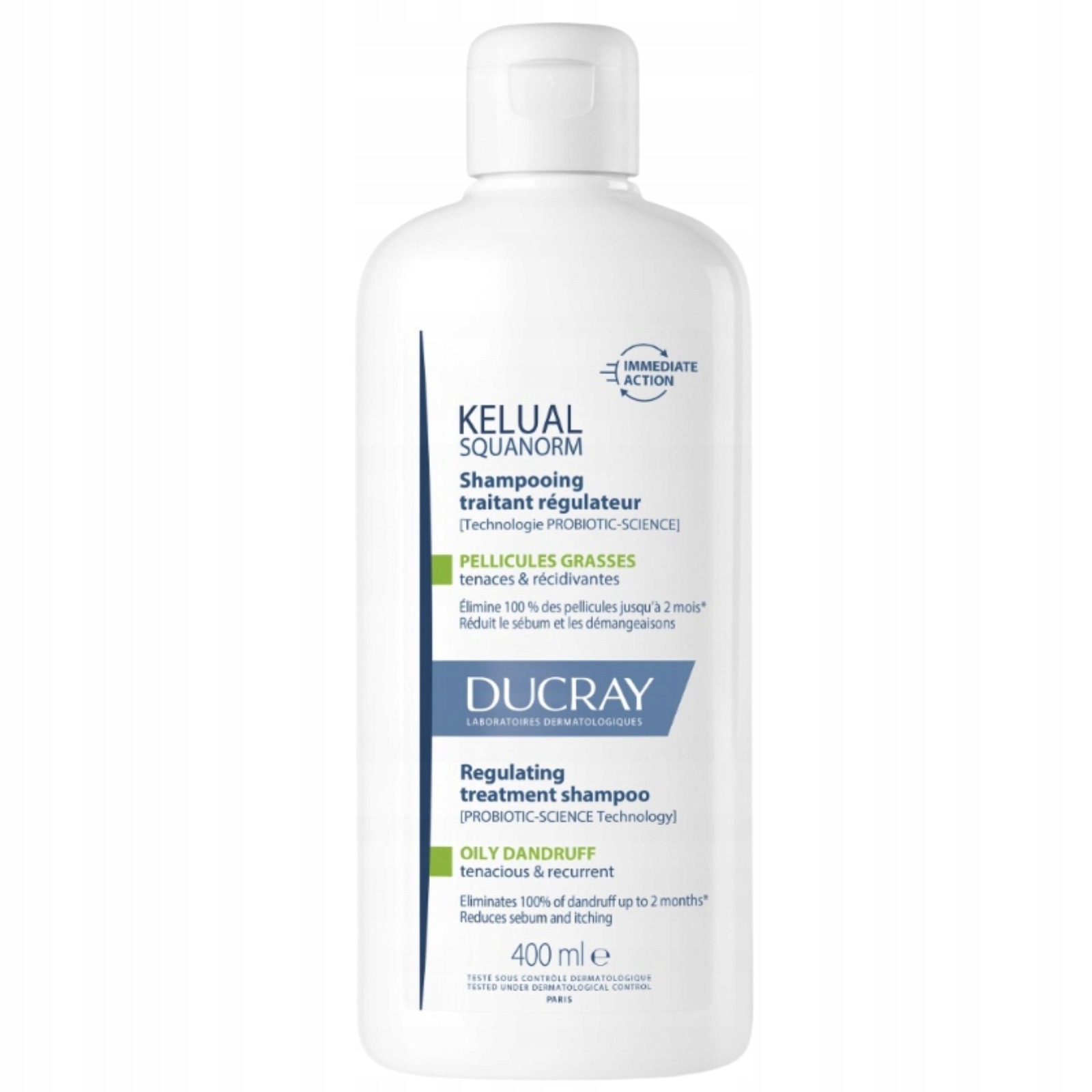 Ducray Kelual Squanorm regulujący szampon przeciw tłustemu łupieżowi 400 ml