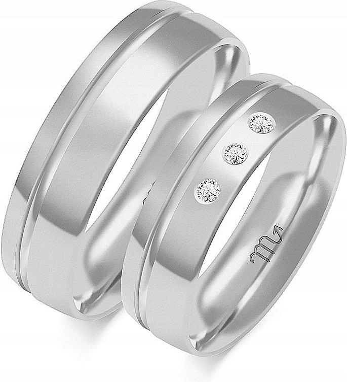 Svatební snubní prsten pro pár svatba 14K 585 velikost 8 9 10 pro muže pod gravírování