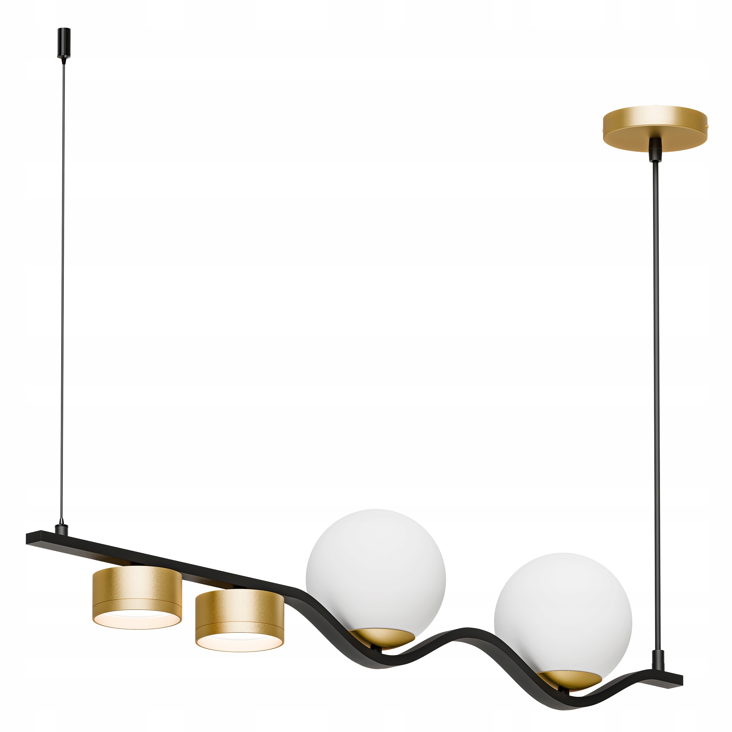 Závěsná stropní Led lampa 2X G9 2X GX53 Kule Stínidlo Lustr Moderní