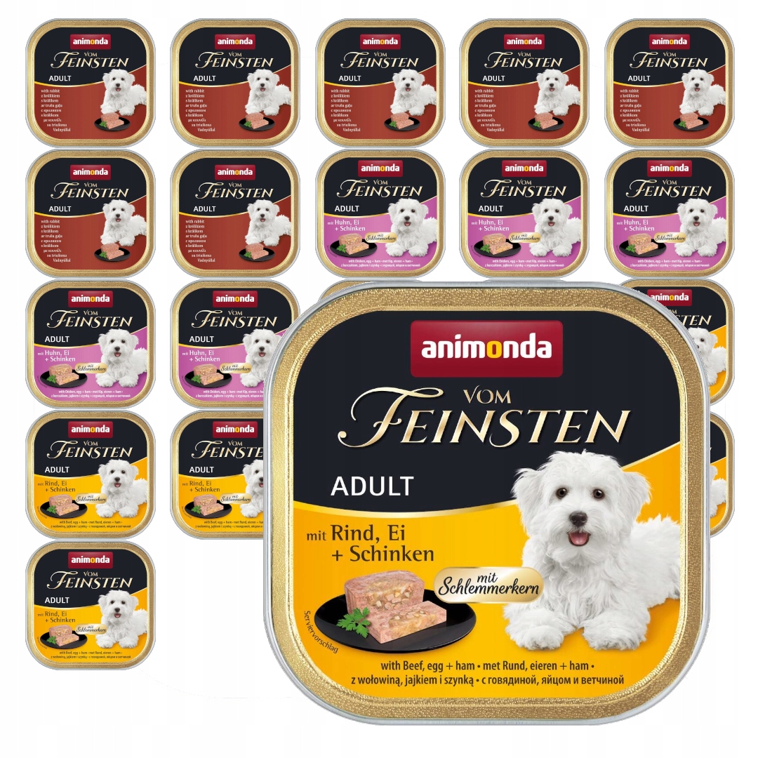 Levně Animonda Vom Feisten 22x150g Vlhké Krmivo pro psy Králík Hovězí kuře