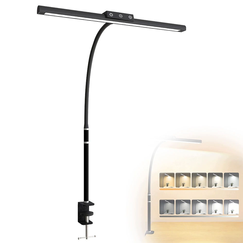 Led Stolní Kreslicí Lampička Na Čtení Nastavitelná Usb Černá