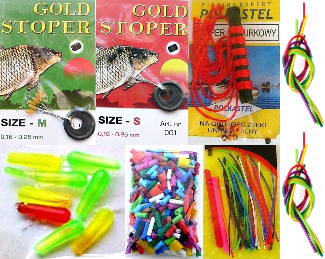 640 AKCESORIÓW WĘDKARSKICH W SKRZYNCE 29cm. x 19cm. Marka inna