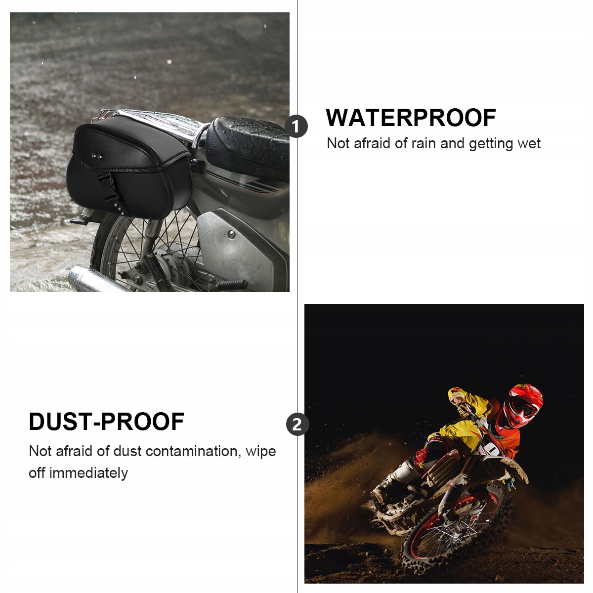 Motocyklowe uniwersalne sakwy Skórzany rower EAN (GTIN) 4048534017374