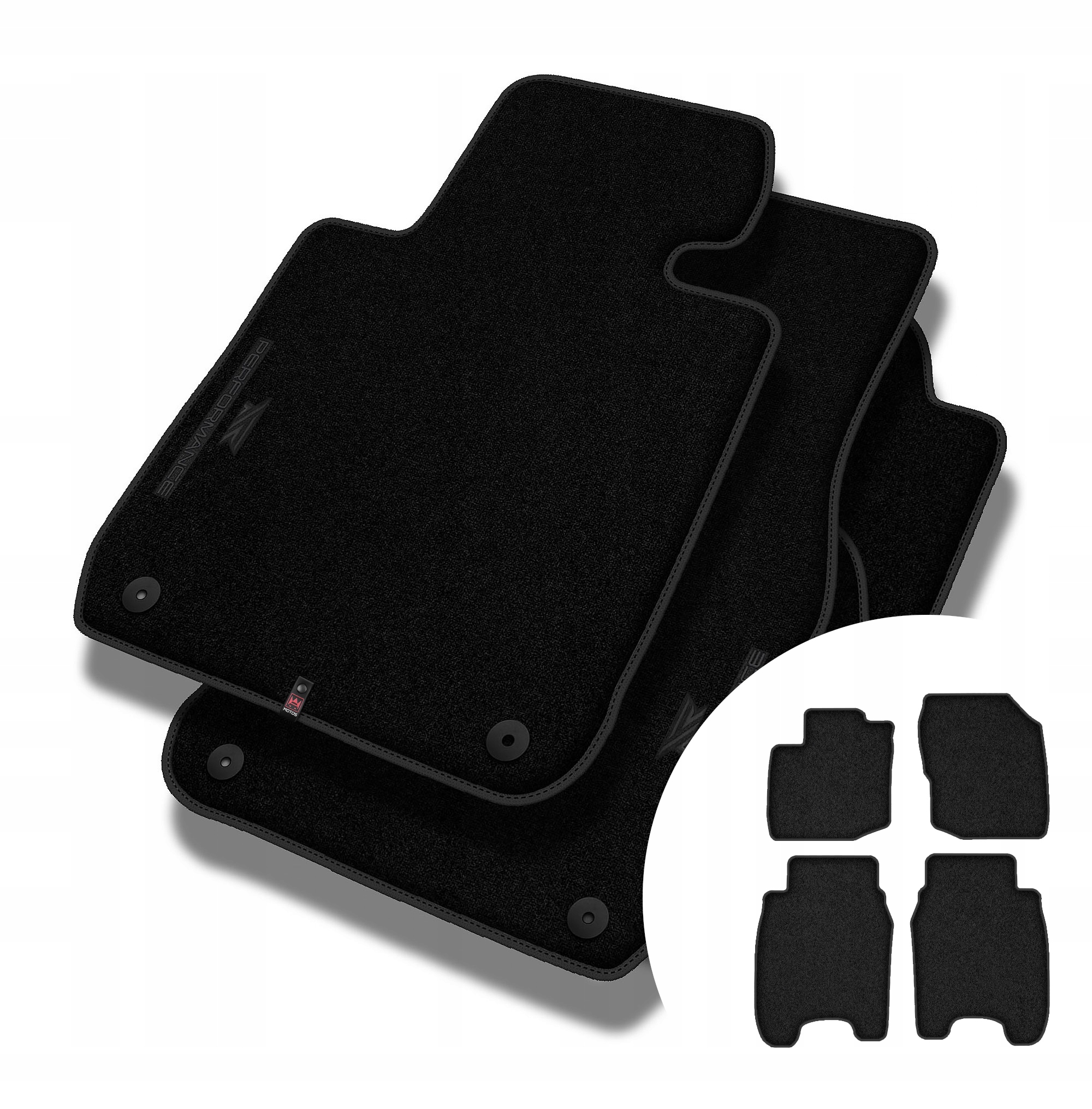 Velurové koberce Performance pro Honda Civic IX 2014-2017 Kombi, Hatchback
