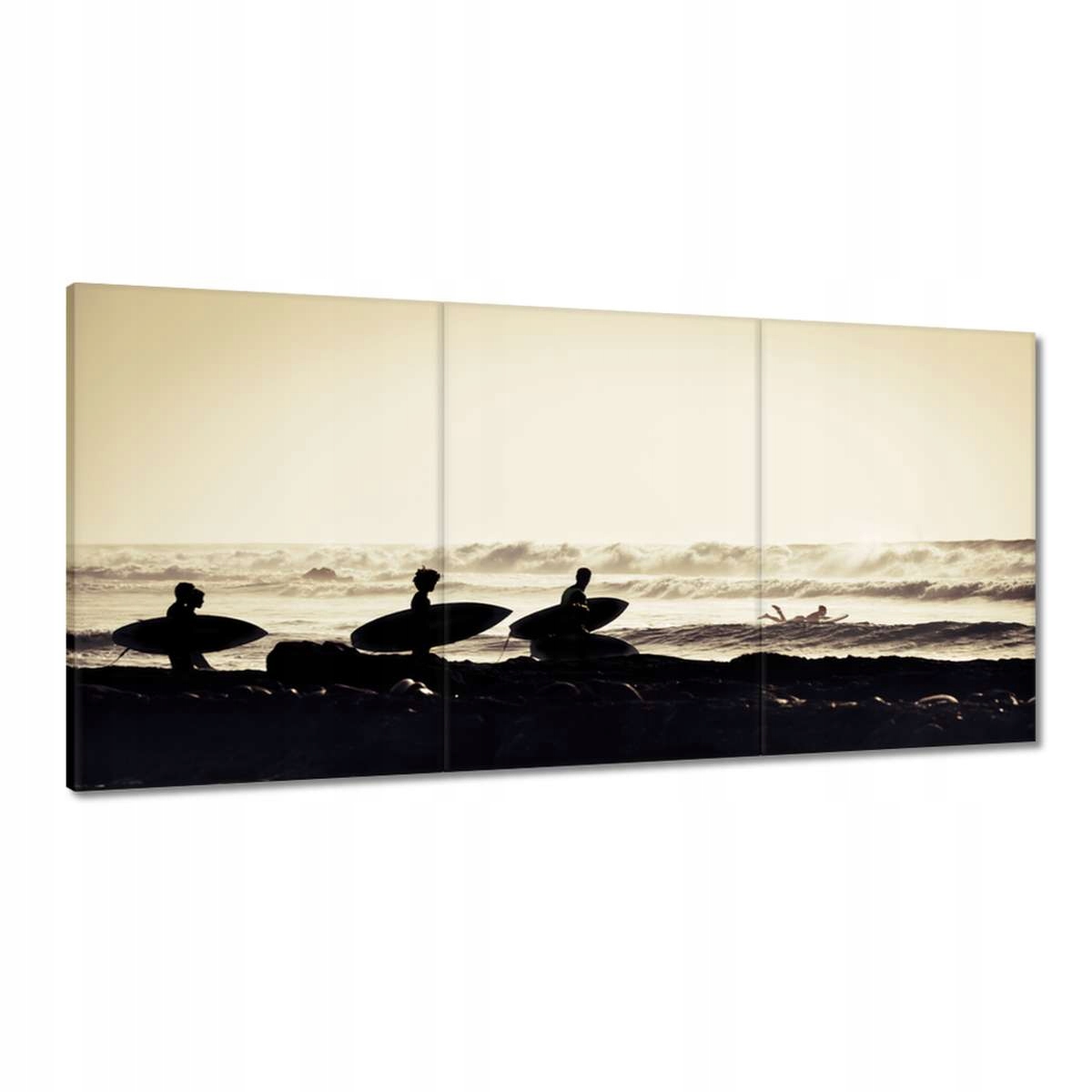 Obrazy 180x90 Surfovanie západ slnka