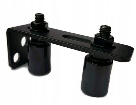 PROWADZENIE GÓRNE REGULOWANE z kątownikiem CZARNY MAT RAL 9005