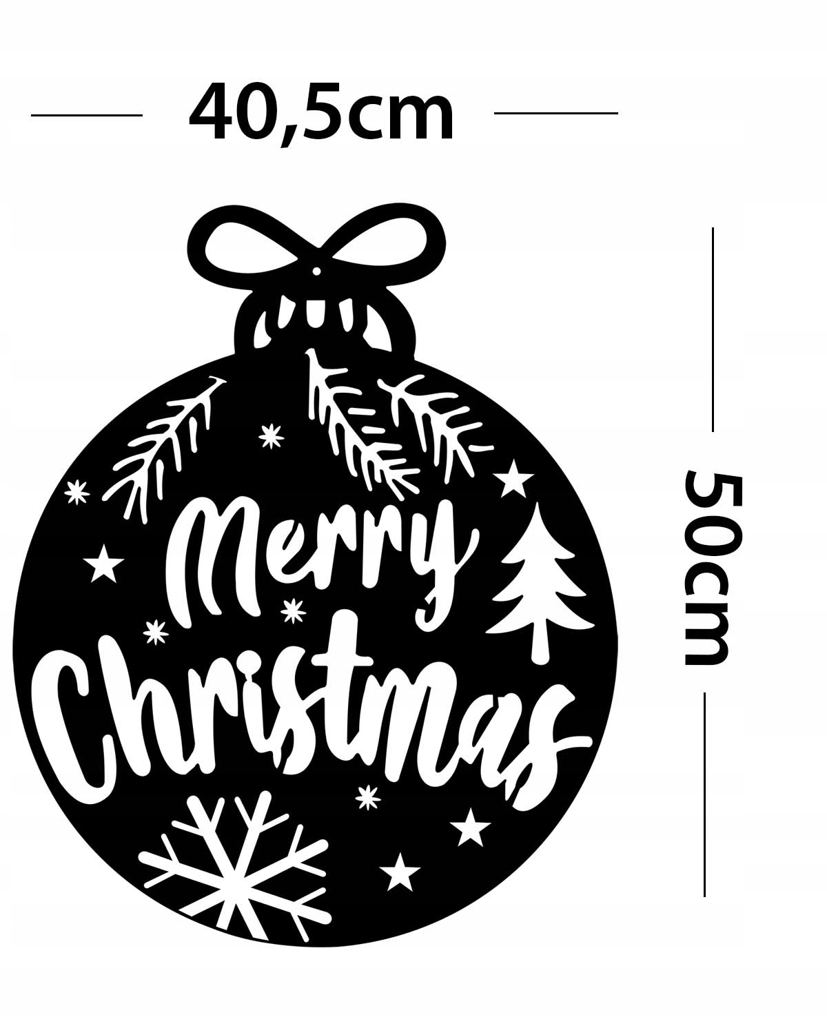 BOMBKA DEKORACJA ŚWIĄTECZNA ŚCIENNA METALOWA LOFT Rodzaj inny