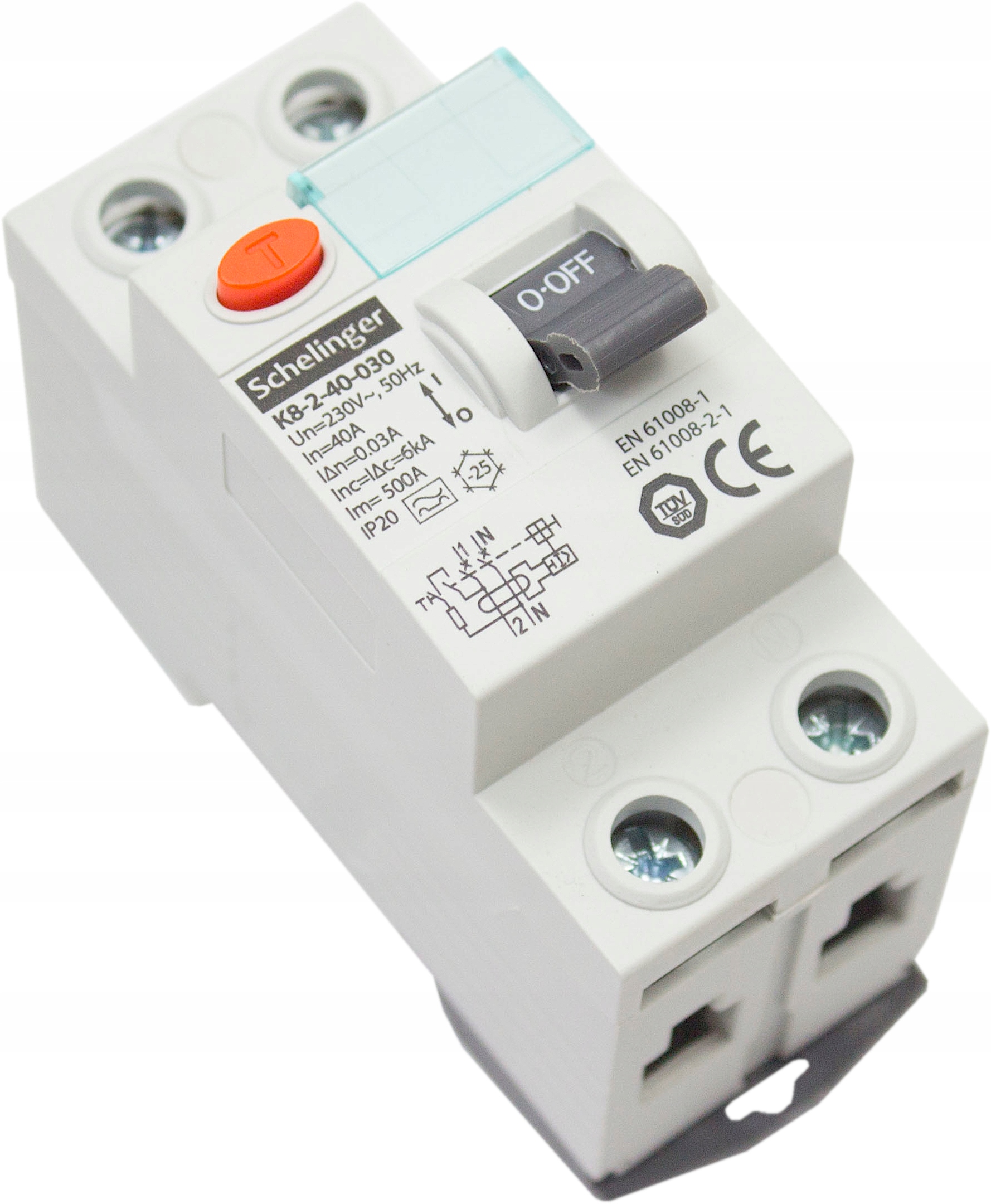 

Wyłącznik Różnicowoprądowy 40A 30mA A Schelinger