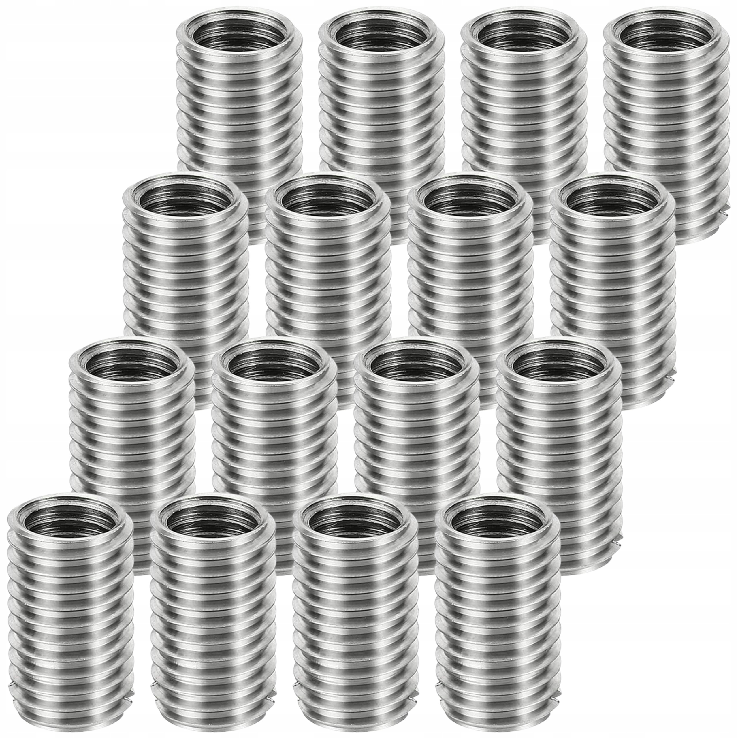 16x Tulejki do Naprawy Gwintu M12 na M10 Redukcja 20mm Stal Nierdzewna