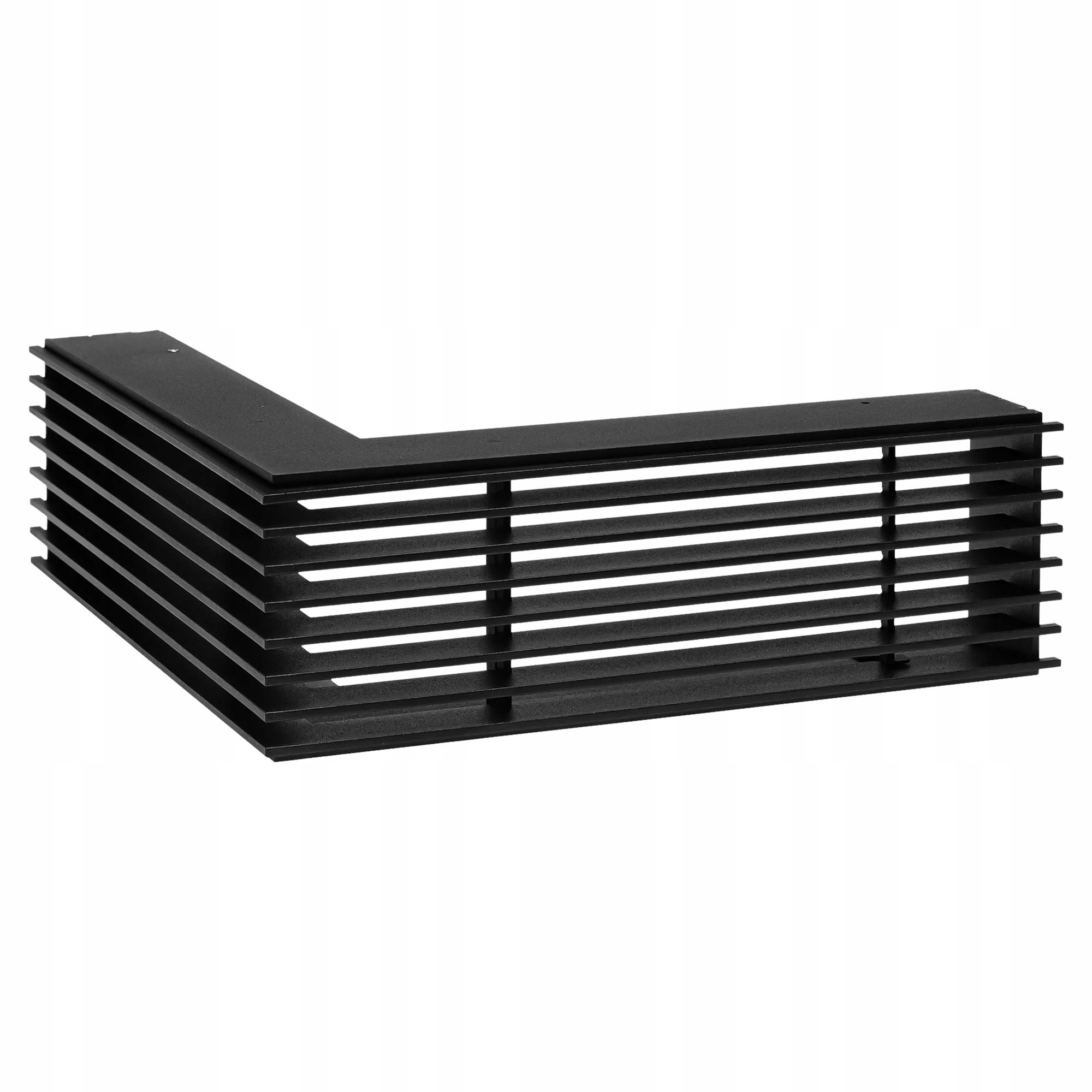 Ventilační mřížka do krbu Ventlab Krr-l rohová Loft 500x500/100 černá