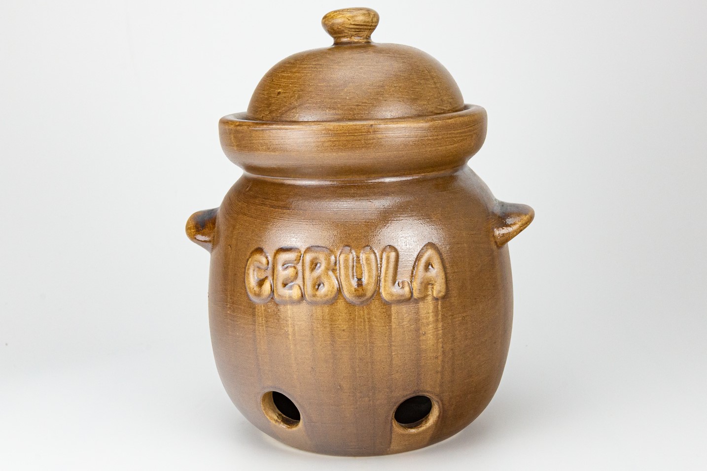 ceramiczny pojemnik 1,7l Cebula z otworami Kołda kamionka rękodzieło