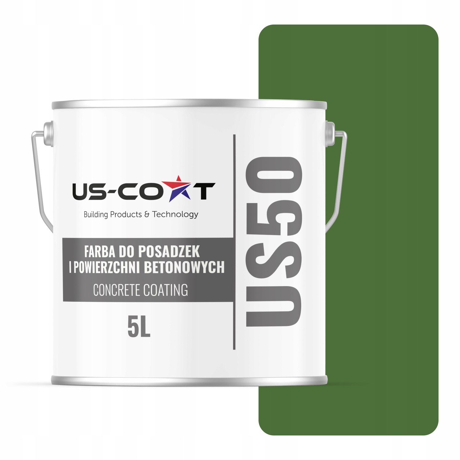 Farba na betón a garážové podlahy odolná voči chémii zelená Ral6010 5L