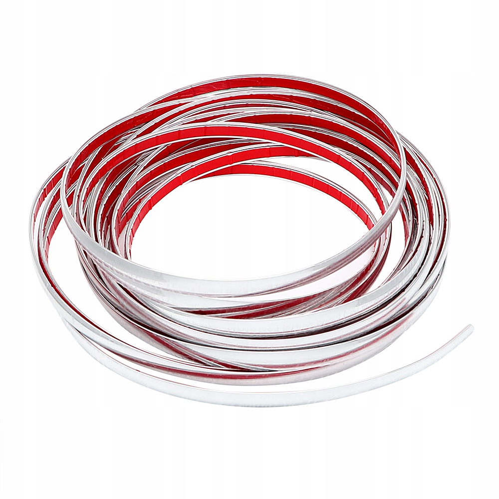 Listwa Ozdobna Taśma Chrom Chromowana 21 mm x 5m rolka (20mm 2 cm)