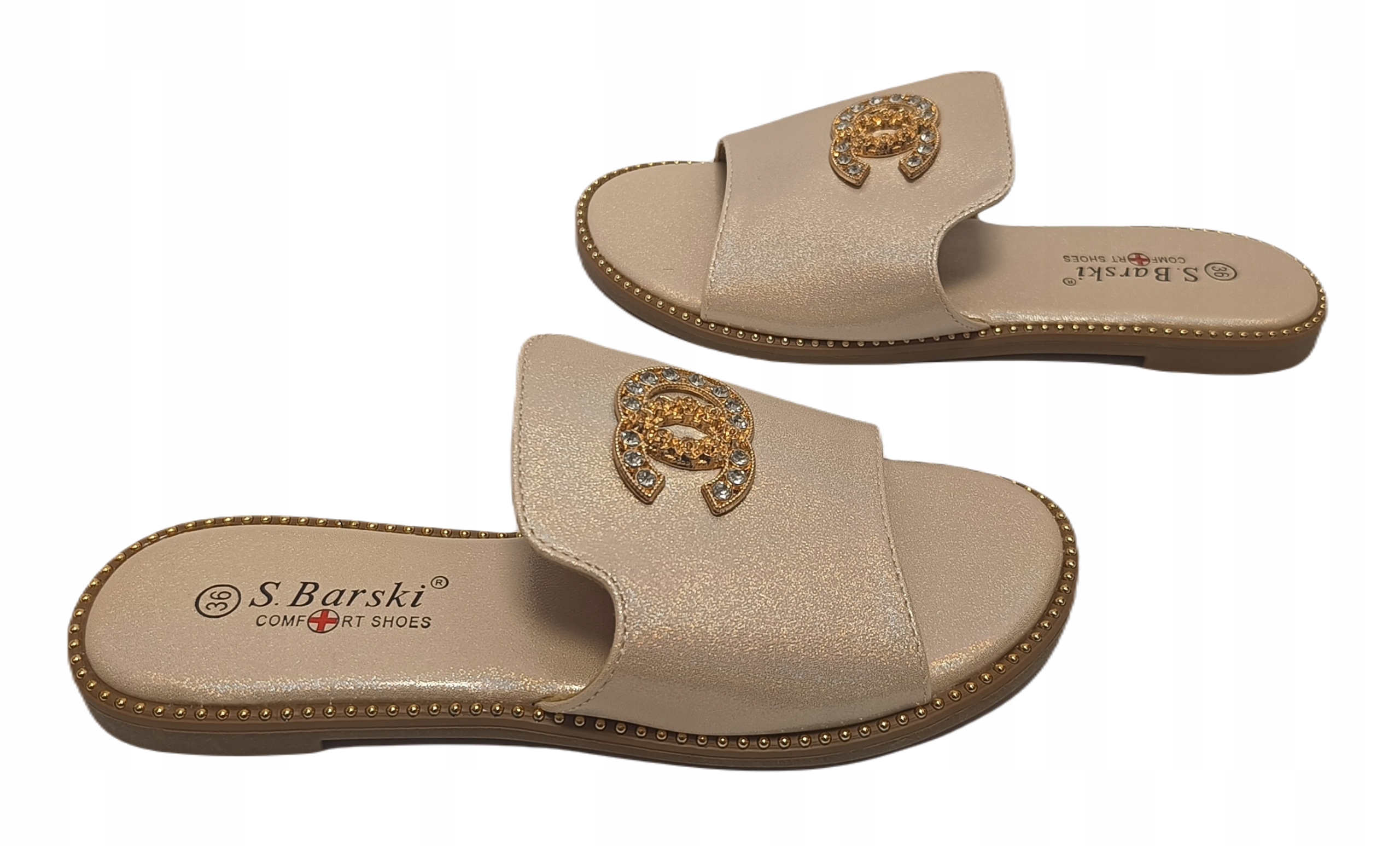 komfort Nazouváky ozdoba cirkusu S.barski KV27-050 Gold Zlatý r36