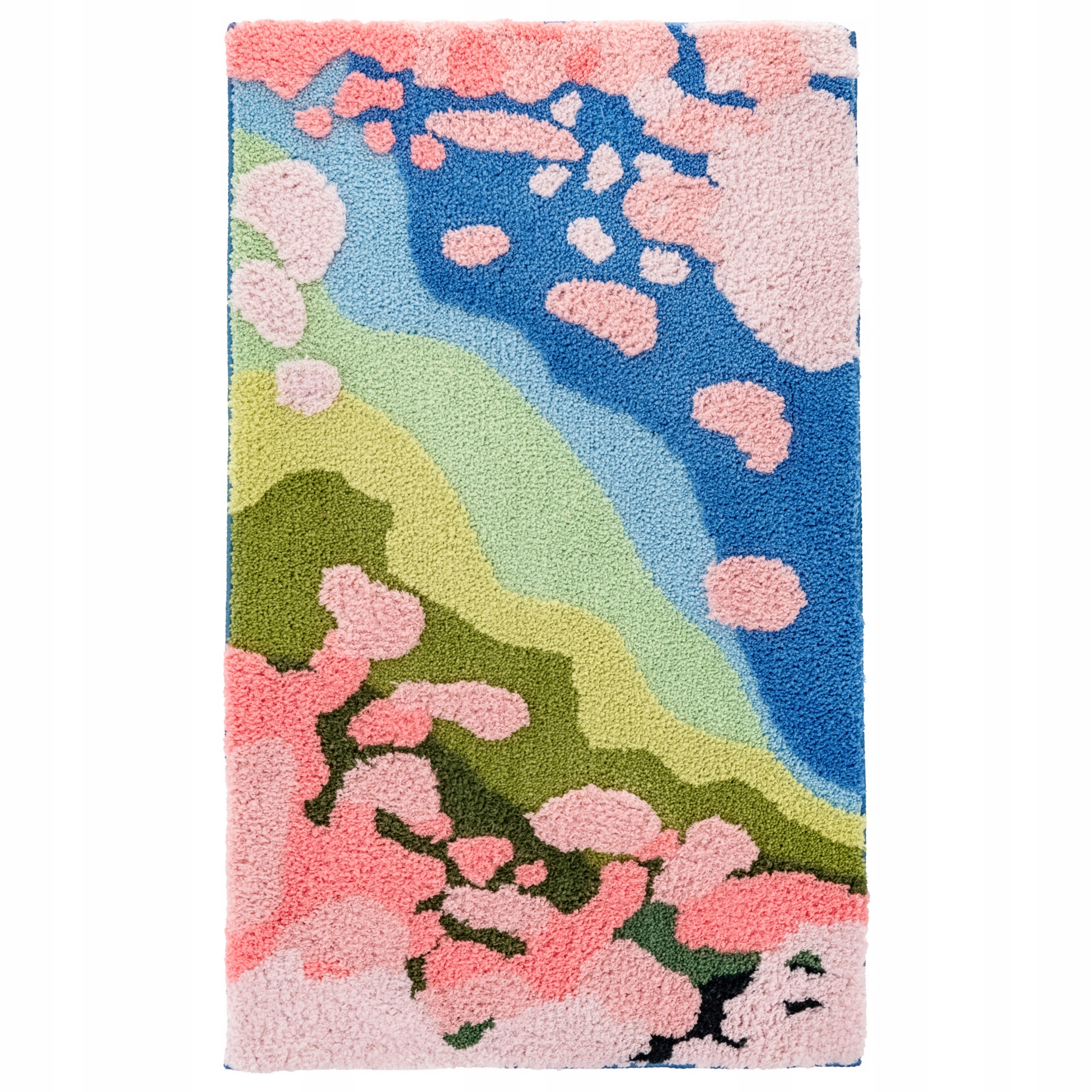 Koberec Barevný Shaggy Dekorativní Nadýchaný Měkký 50x80 cm Ozdobný