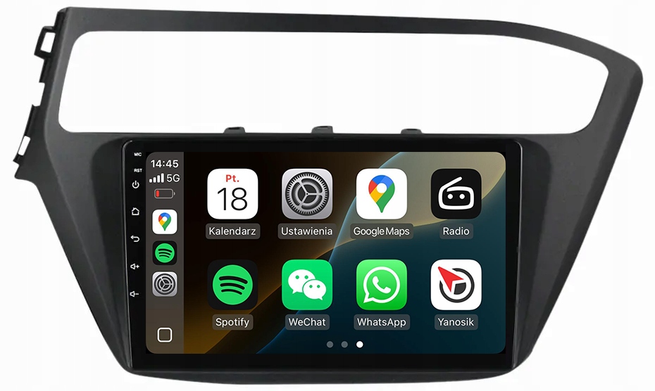 Hyundai i20 2014-2020 Radio Navigace Android Carplay Mapy 8GB/128GB Dsp