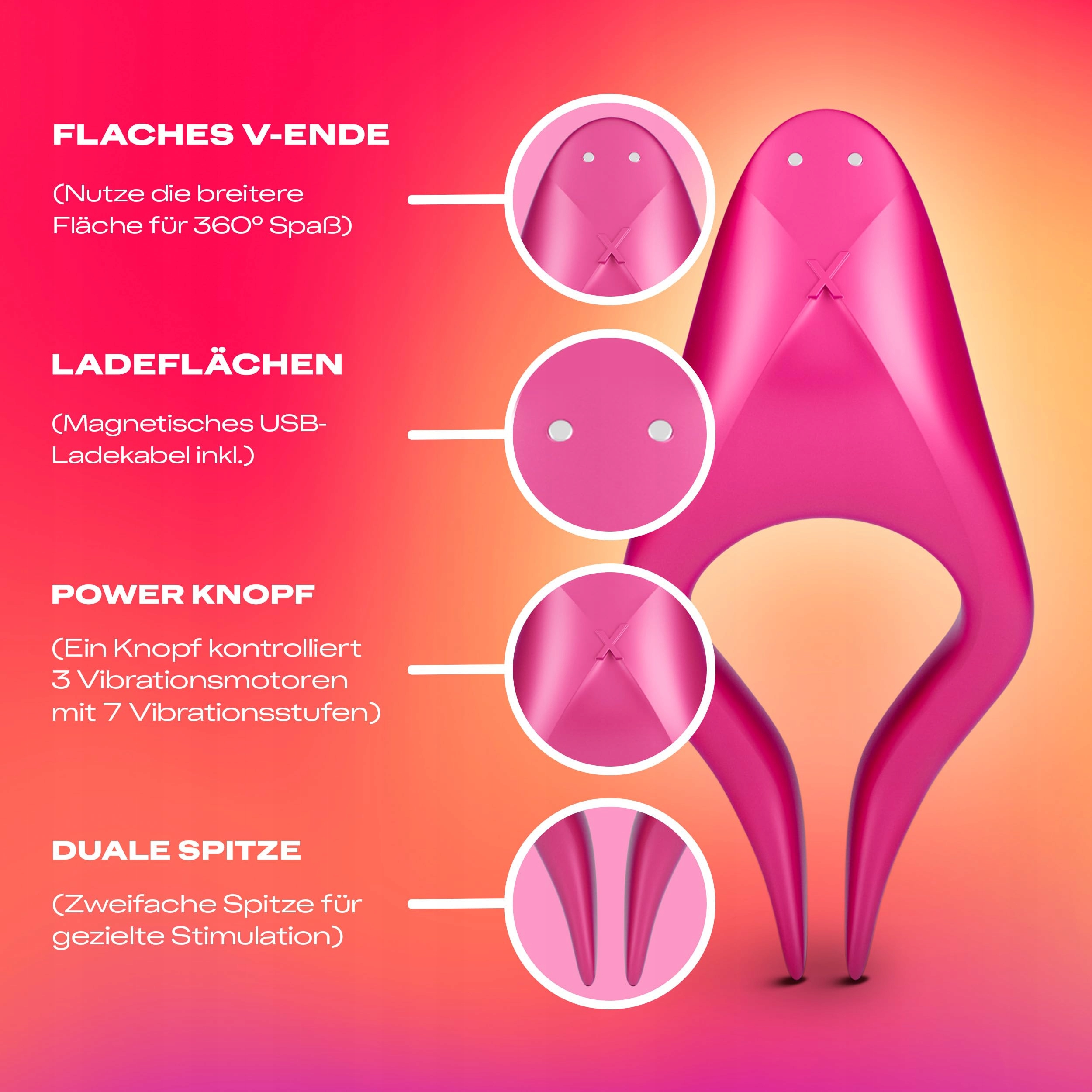 DUREX Tease Ride Wibrator Dla Kobiet Mężczyzn Par 7 Trybów Wodoodporny — miniatura 7