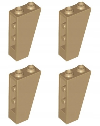 

Lego 2449 Skos 2x1x3 dark tan Nowy (8g) 4 szt.