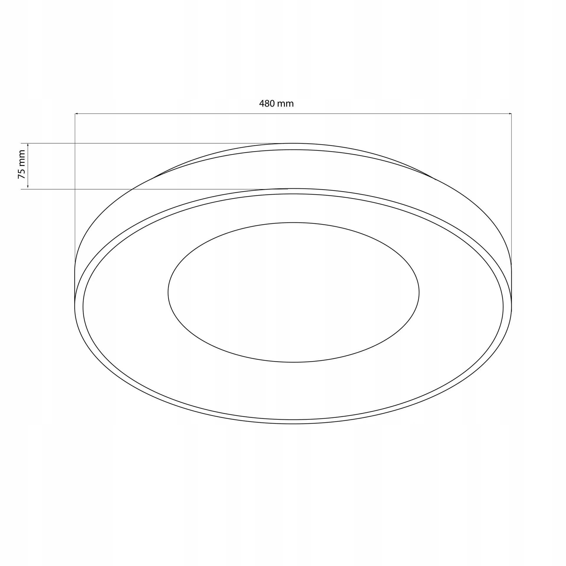 PLAFON LAMPA ŁAZIENKOWA SUFITOWA DEKORACYJNA 72W LED PILOT REGULACJA CCT Rodzaj gwintu zintegrowane źródło LED