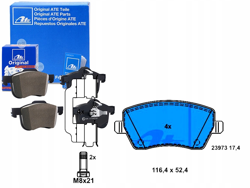 Brzdové Destičky Renault Přední Clio 05- Kangoo 08-