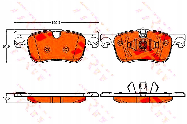Trw Brzdové Destičky Citroen C4 Grand Picasso II Nezbytnost řidiče #32