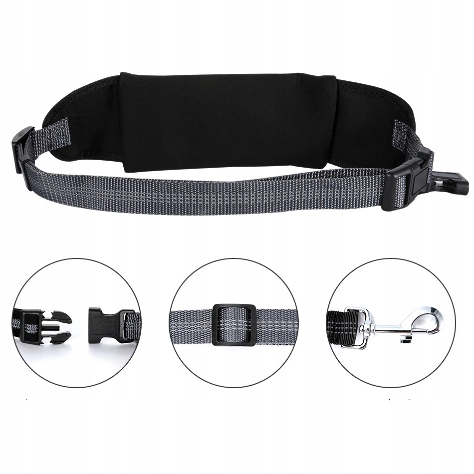 SASZETKA BIODROWA SMYCZ DO BIEGANIA Z PSEM JOGGING Marka inna