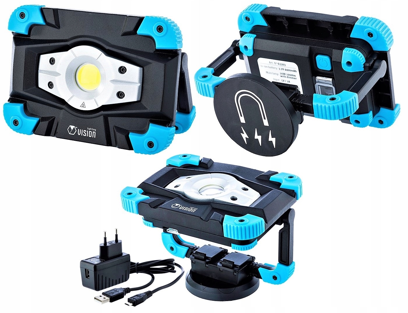 ПРОФЕССИОНАЛЬНЫЙ СВЕТОДИОДНЫЙ РАБОЧИЙ СВЕТИЛЬНИК 1000LM POWERBANK