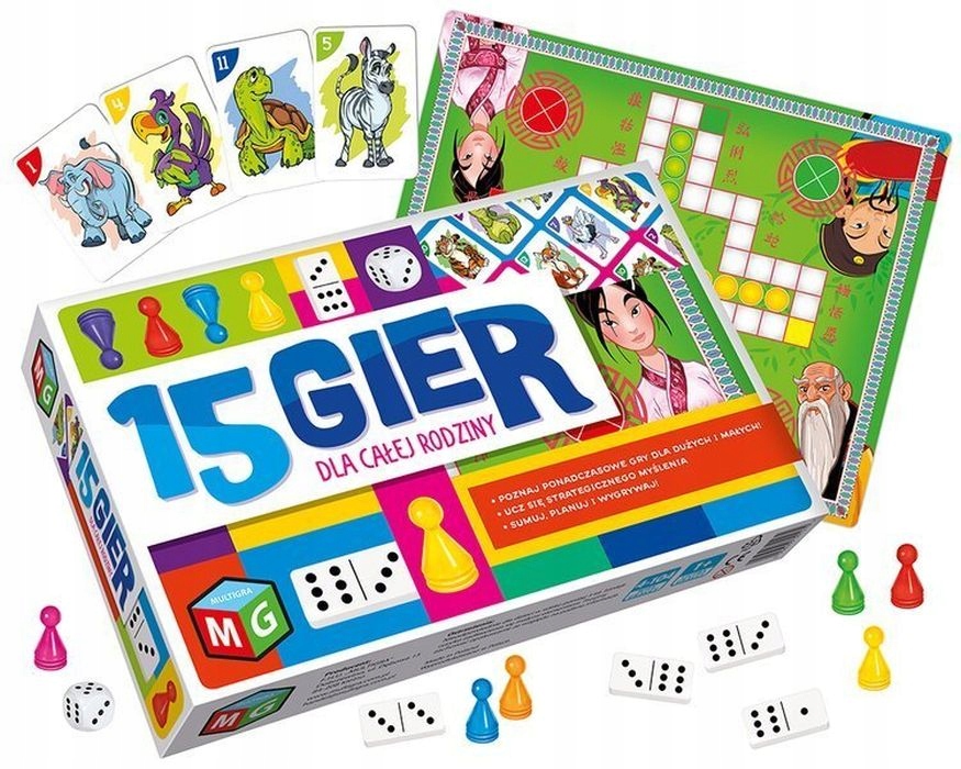 15 GIER- gry dla całej rodziny - Multigra
