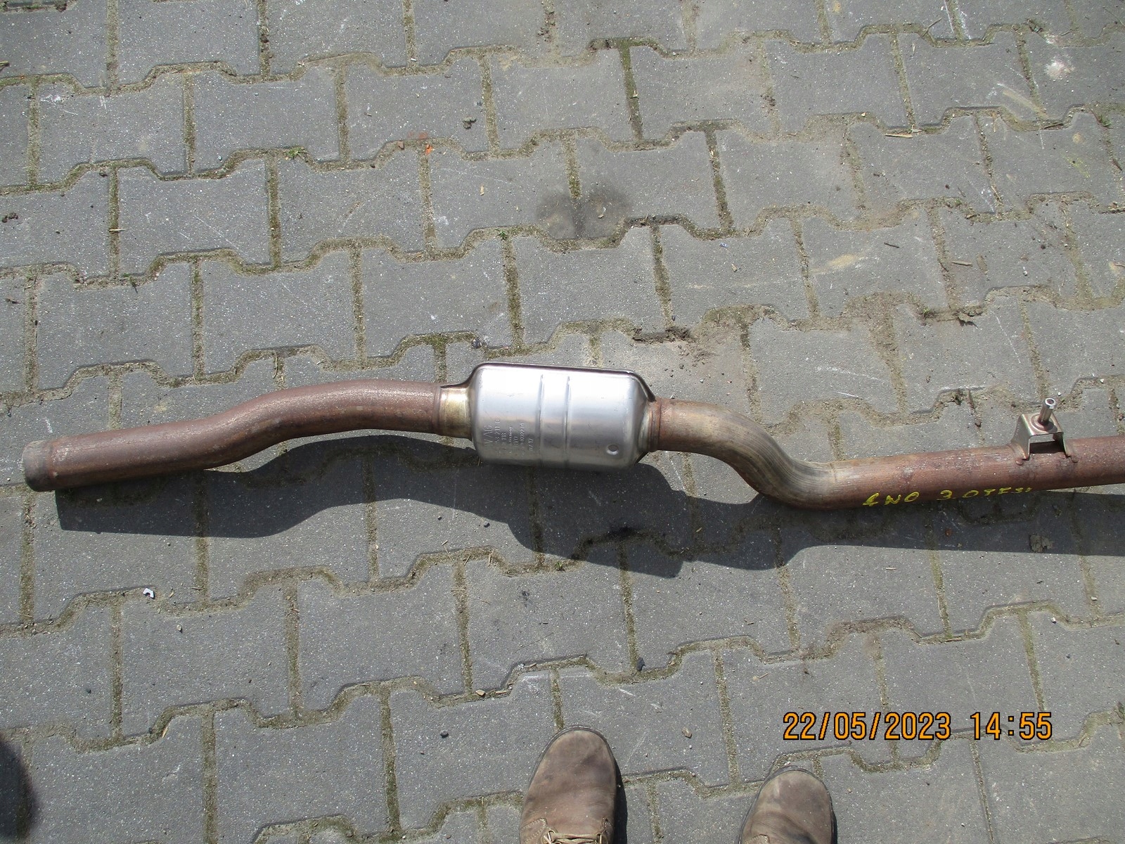 muffler, exhaust AUDI A8 4N0 3,0TFSI