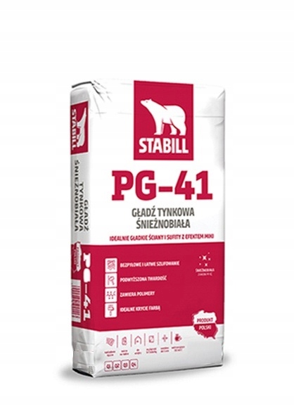 STABILL Gładź tynkowa biała 4kg PG-41