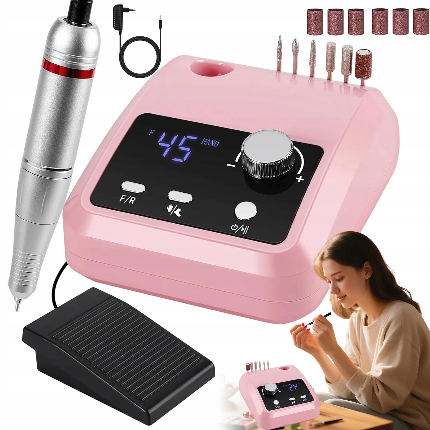 Elektrická Bruska S Nastavitelnou Rychlostí A Pedálem