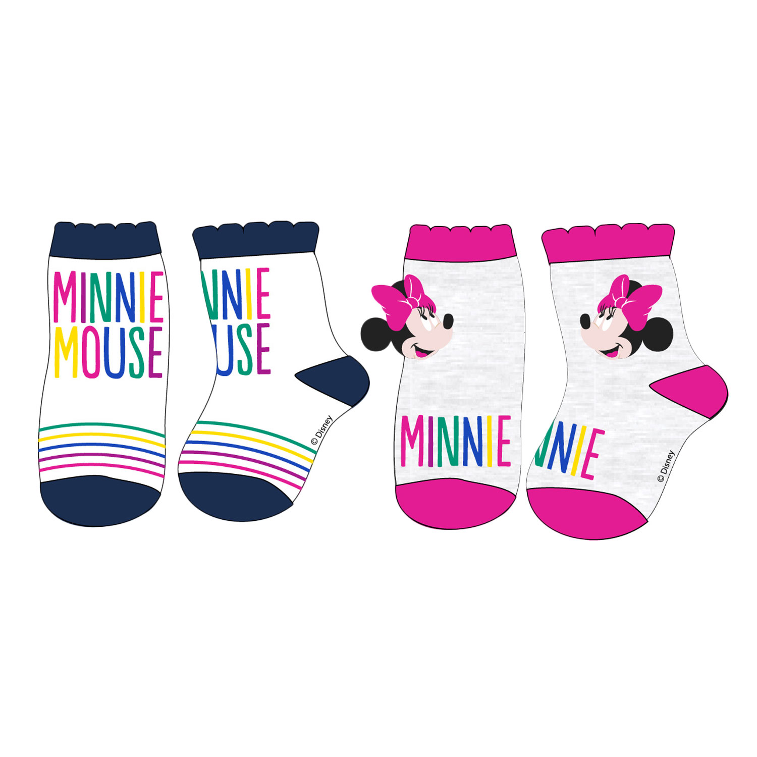 

R:80/86 Skarpetki Niemowlęce Minnie Dwie Pary