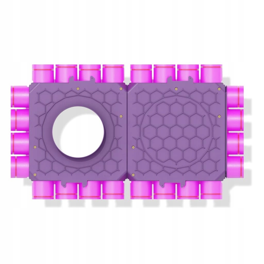 Jednořadý průchozí úhlový rozdělovač 24-75-200-200 (4+8+8+4) Max-vent