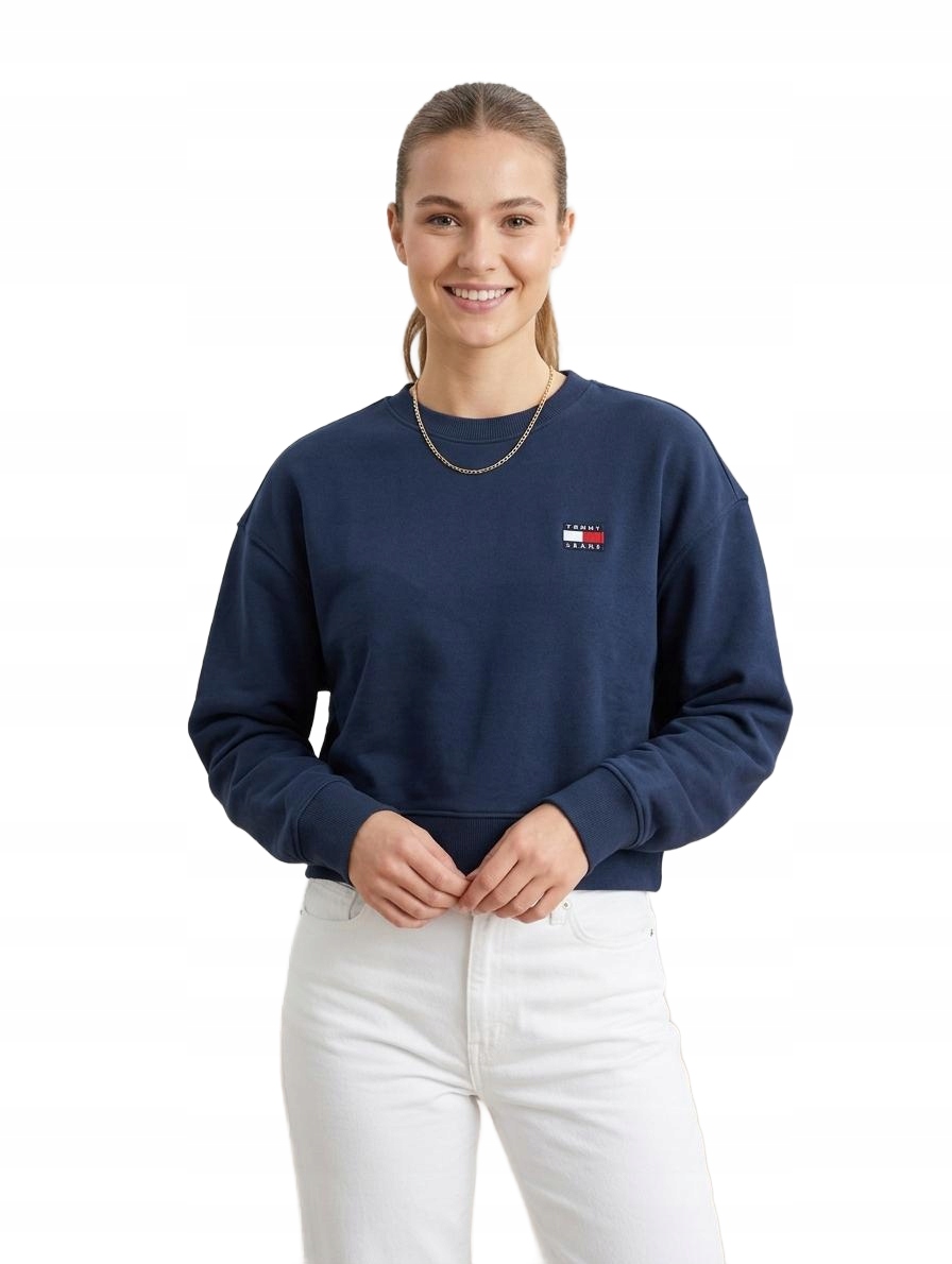 Tommy Jeans Tmavě Modrá Mikina Z Bavlny S Logem S Xta