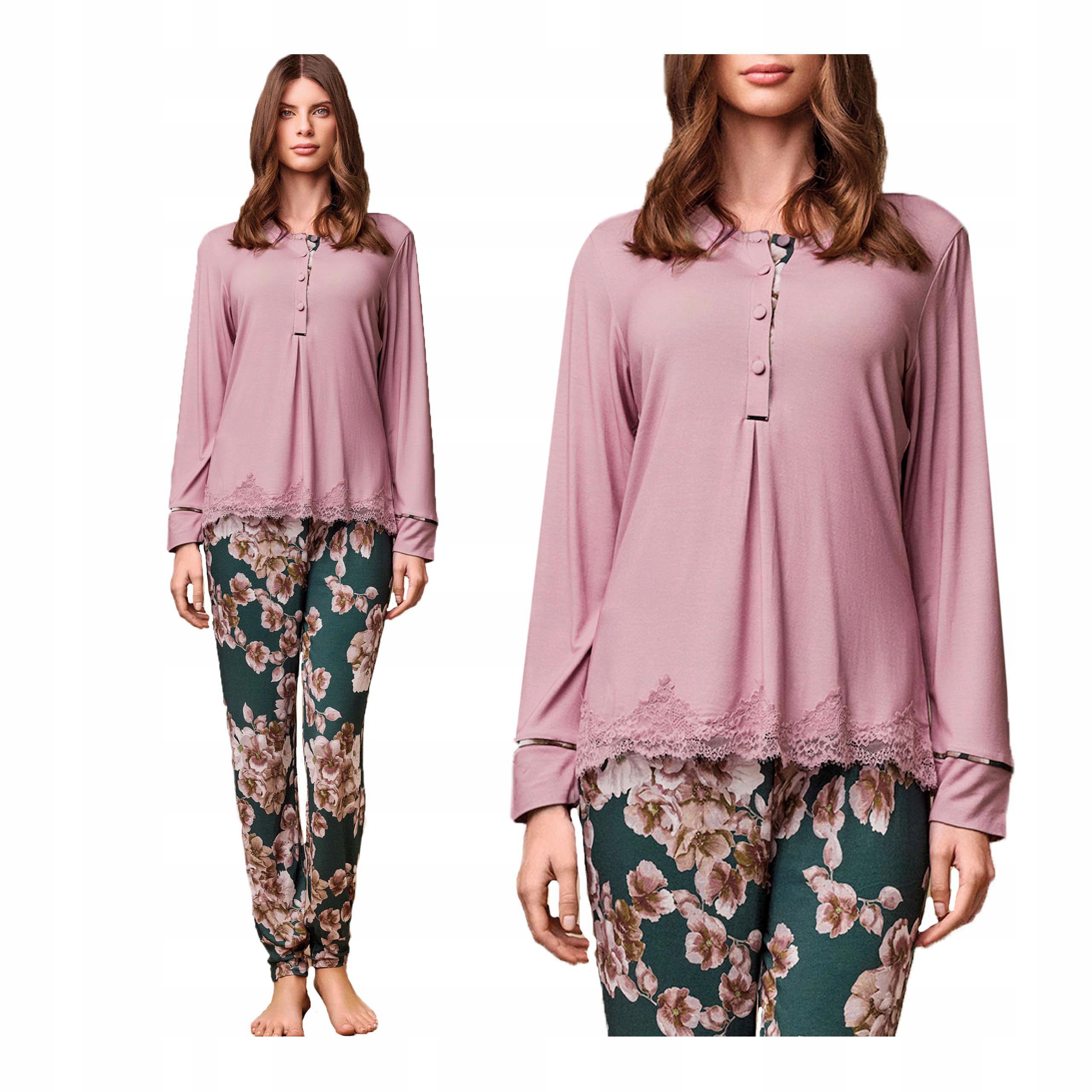 Dámské dvoudílné pyžamo s dlouhým rukávem z viskózy Lormar S