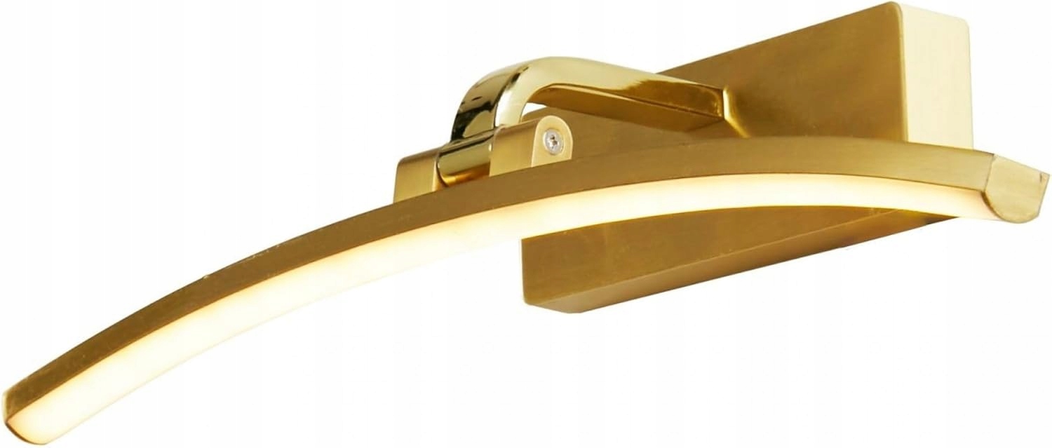 Led Lampa Nástenná Nad Okrúhle Zrkadlo Do Kúpeľne Zlatá 3000K 4500K 6500K