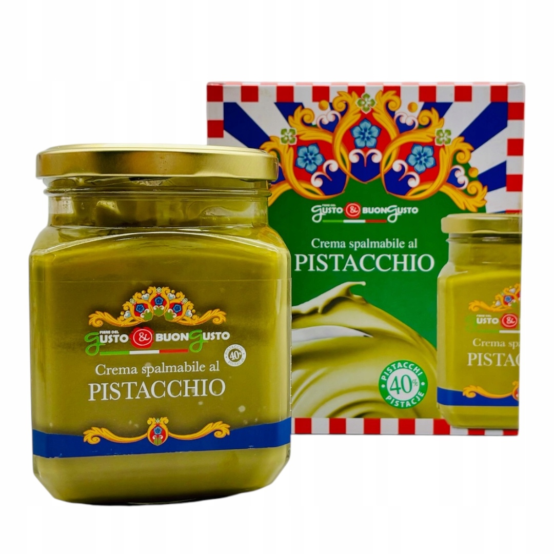 Sicilský pistáciový krém 600 g Gusto Buon Gusto Ořechová pasta Premium