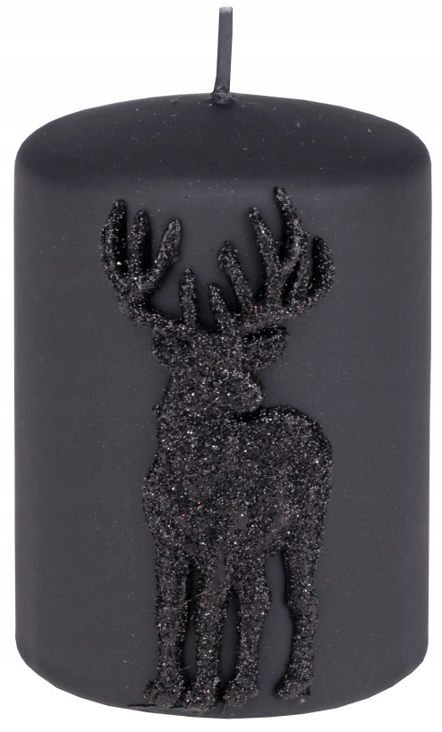 

Świeca Świąteczna Dekoracyjna Jeleń Czarna Stroika