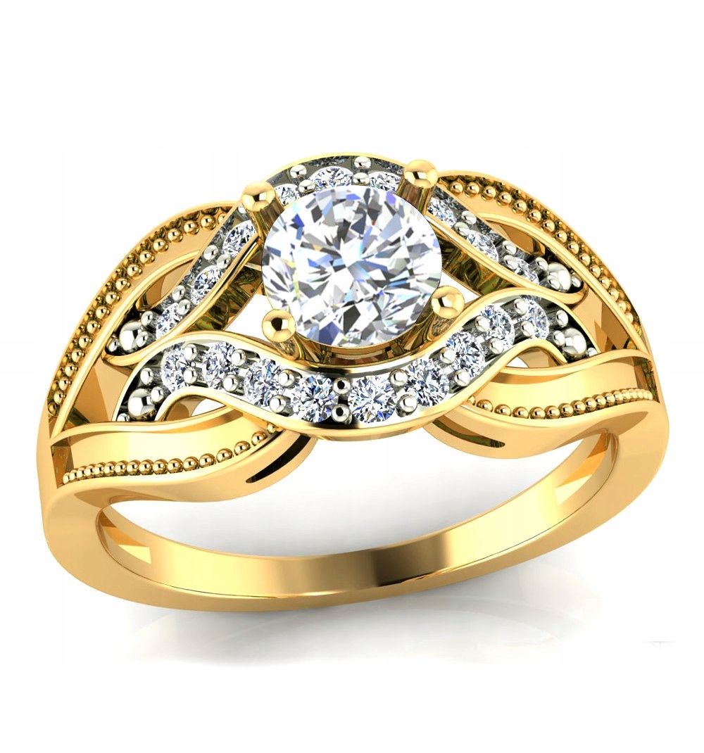 Elegantní Zásnubní Prstýnek Ze Zlata Ryzosti 585