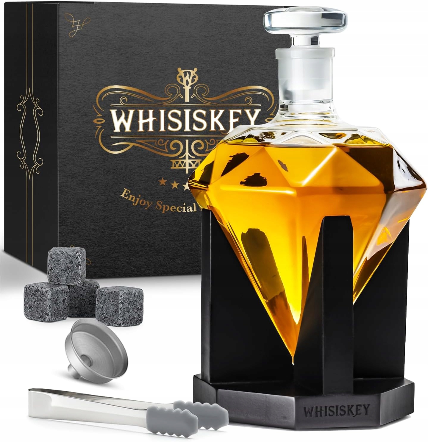 Sada Na Whisky Poháre Karafa Diamant Kamene Na Whisky Darčeková Sada