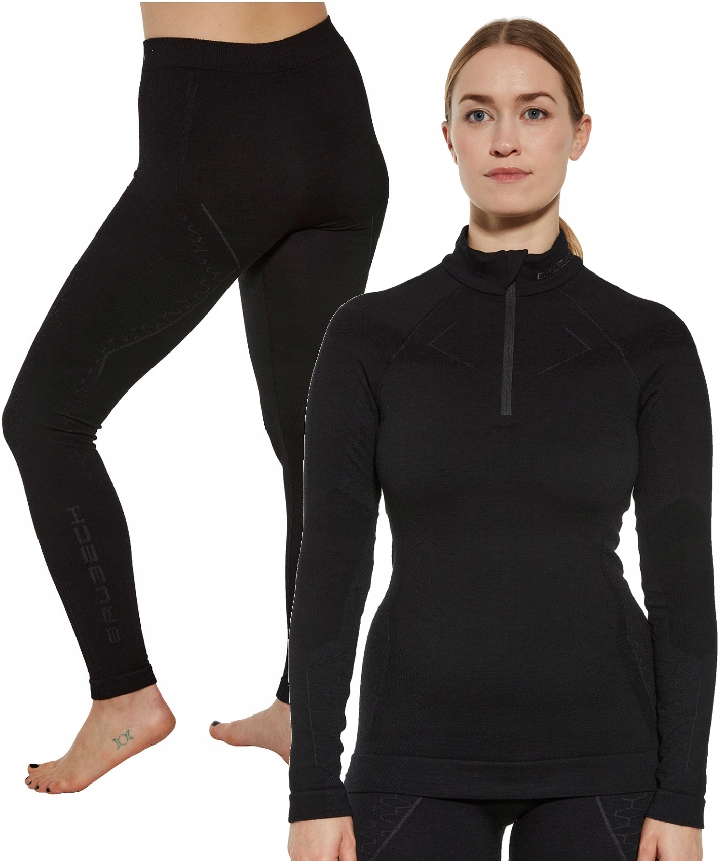 DAMSKA BIELIZNA TERMOAKTYWNA DO TREKKINGU -XL Rękaw długi rękaw