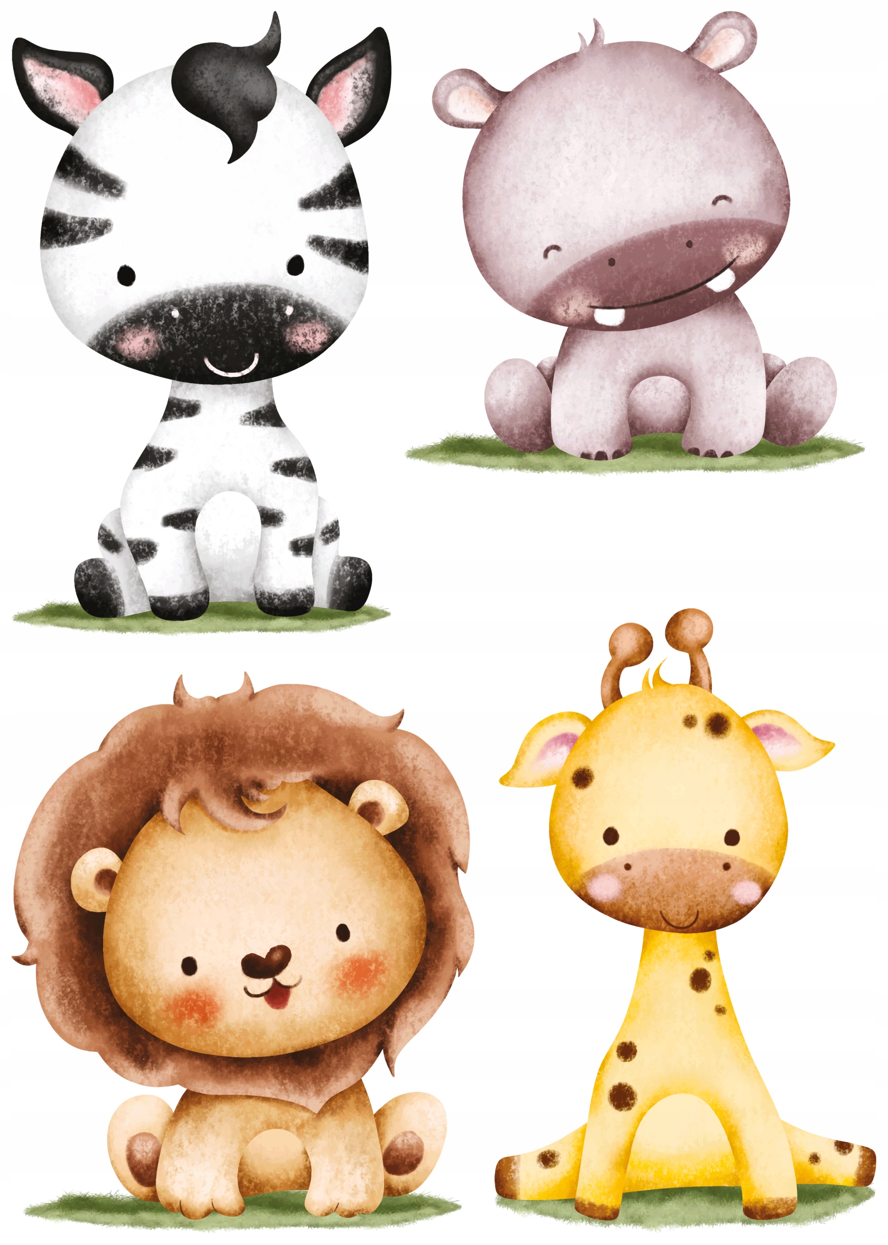 

Naklejki Na Okno Lustro Szybę Zwierzęta Zoo Safari